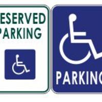12"x18" Handicapped Parking Signs